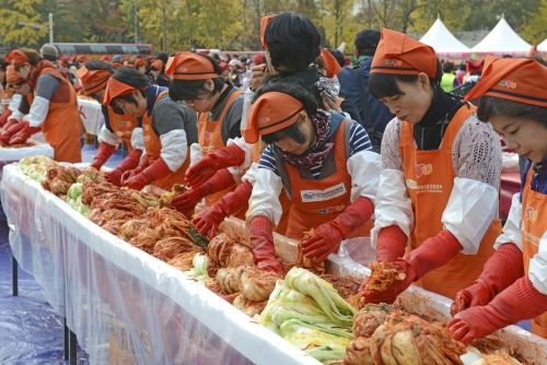 Kimchi making festival- Seoul